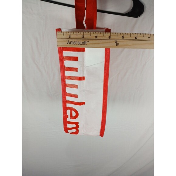 Lululemon Small Red Tote Bag Reusable Gift Bag Fitness Yoga Shopper - Picture 4 of 5